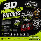 3D Embroidered Patches