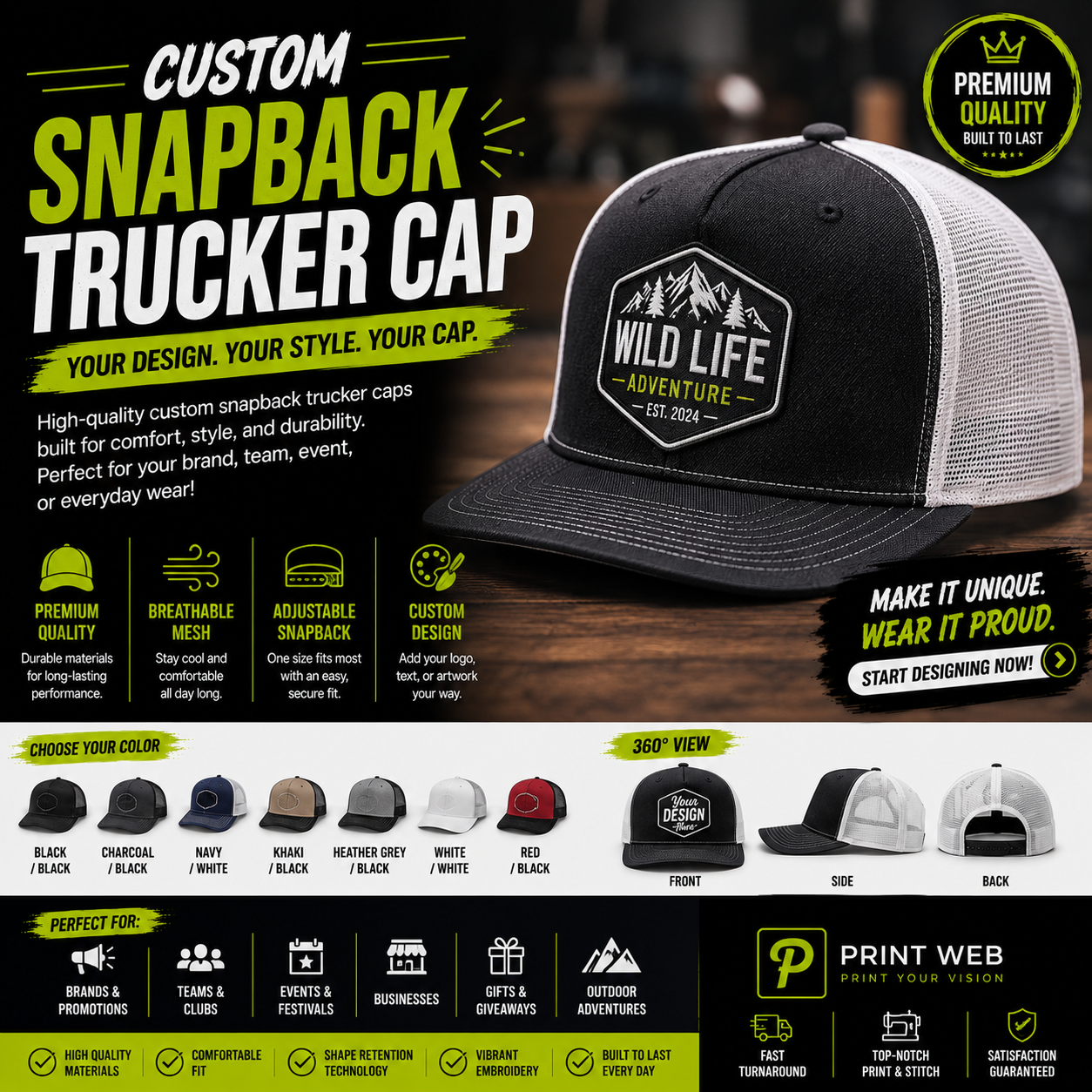 Snapback Trucker Cap