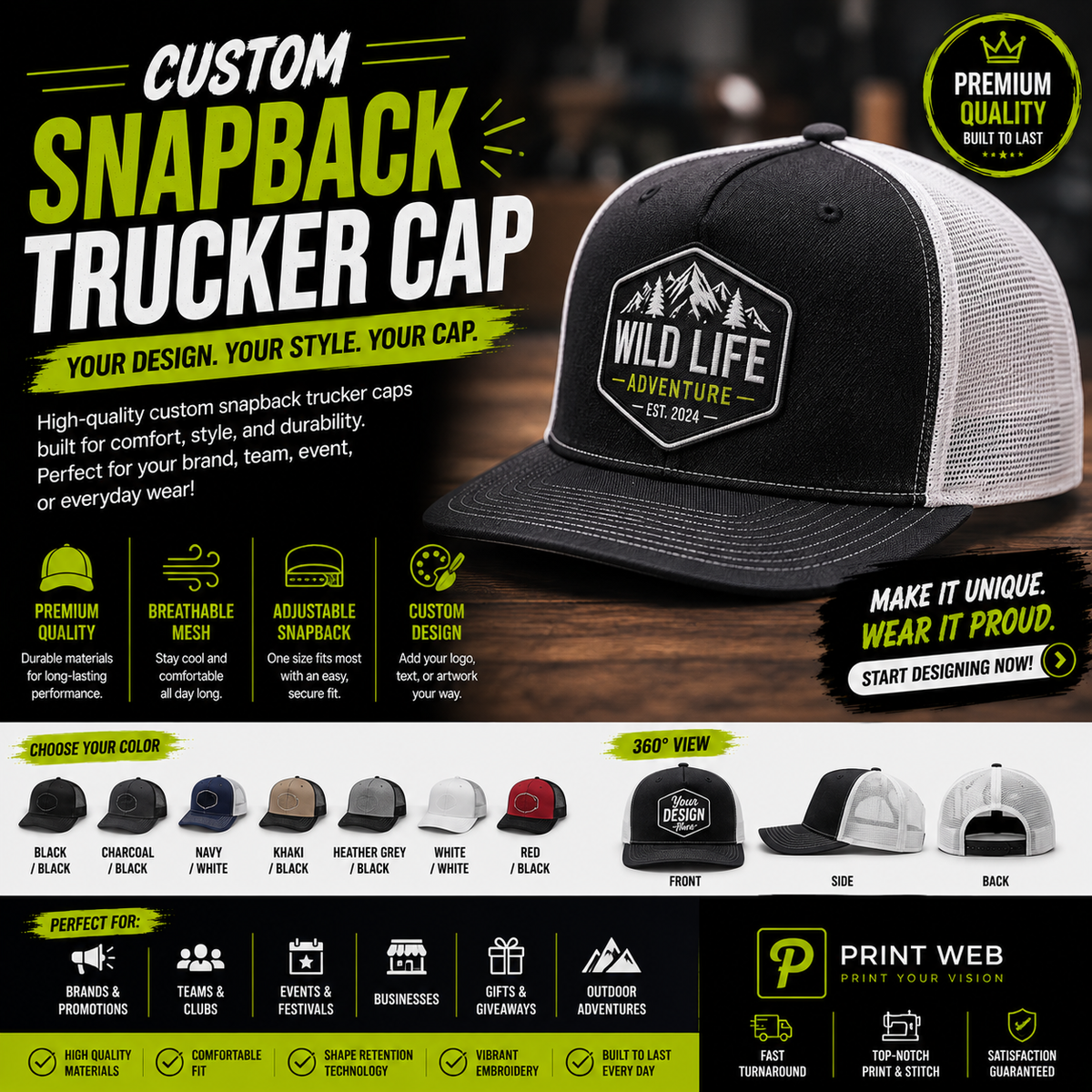 Snapback Trucker Cap